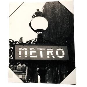 Large Canvas Art Print - Metro